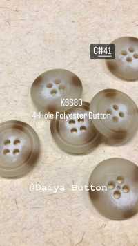 KSB80 Bottone In Poliestere A 4 Fori Ricco Di Colore Elegante[Pulsante] DAIYA BUTTON Sottofoto