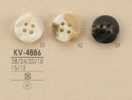 KV4886 Bottoni In Poliestere A 4 Fori Stile Buffalo