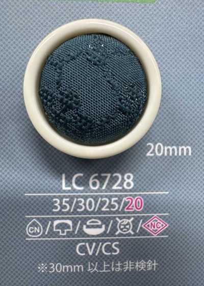 LC6728 Bottone rivestito piatto senza gambo compatibile con i componenti Noseko