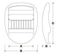 LK-U YKK LK-U 20mm~38mm[Fibbie E Anello] YKK Foto secondaria