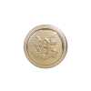 MA0633 Bottone circolare in ottone con gambo ad anello