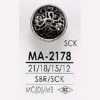 MA2178 Bottone rotondo con gambo ad anello in pressofusione/ottone