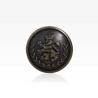 MA2236 Bottone con gambo ad anello circolare semicircolare in ottone