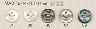 MA8 DAIYA BUTTONS Bottone in poliestere effetto madreperla