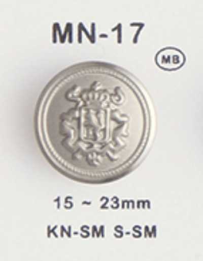 MN17 Bottone in metallo