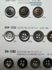 MW1036 Bottone In Metallo A 4 Fori Per Giacche E Abiti[Pulsante] IRIS Sottofoto