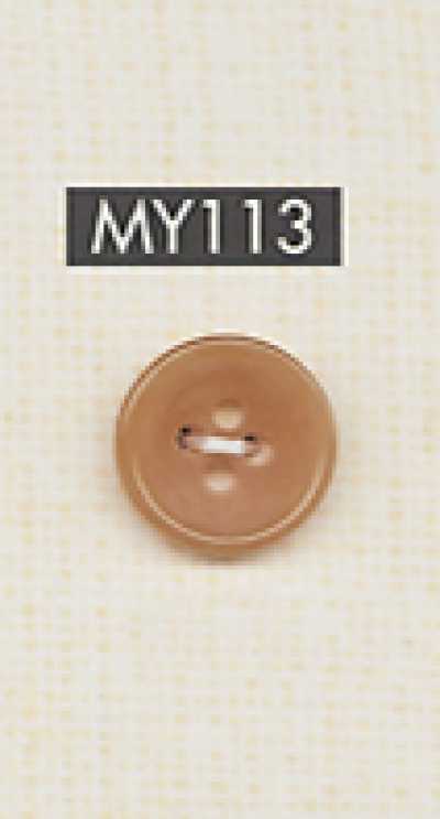 MY113 Bottone semplice ed elegante in poliestere a 4 fori per camicie e bluse