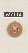 MY114 Bottone in poliestere semplice ed elegante a 4 fori per camicie e bluse