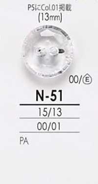 N51 Trasparente E Amp; Pulsante Di Tintura IRIS Sottofoto