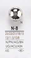 N8 Bottone In Metallo