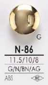 N86 Bottone in metallo in resina ABS