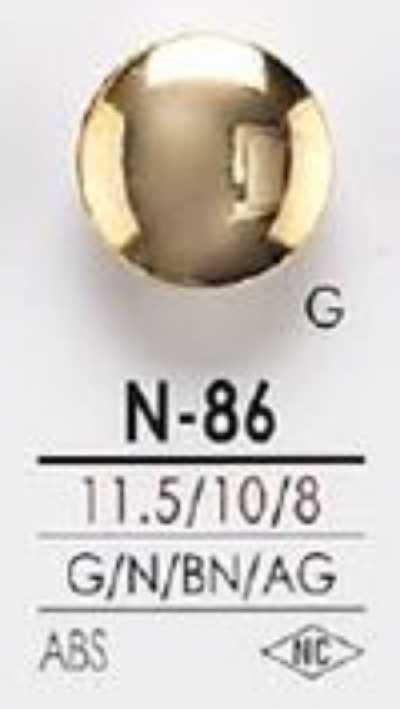 N86 Bottone in metallo in resina ABS