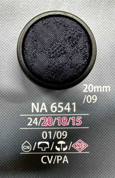 NA6541 Bottone rivestito con combinazione cappuccio e gambo di chiusura