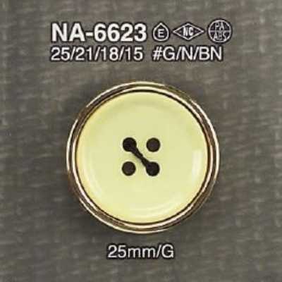 NA6623 Bottone a 4 fori frontale in resina di nylon/resina ABS