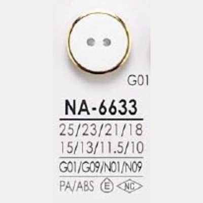NA6633 Bottone a due fori frontali in resina di nylon/resina ABS