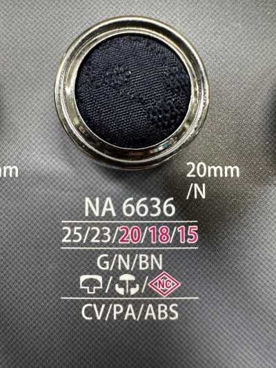 NA6636 Bottone rivestito con combinazione cappuccio e gambo chiuso