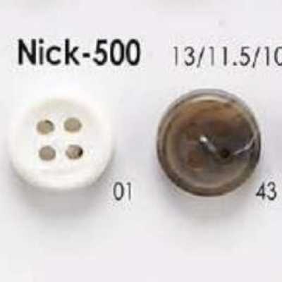 NICK500 Bottone a quattro fori in resina ureica
