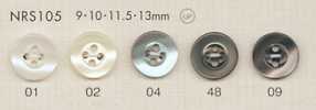 NRS105 Bottoni In Poliestere Con Conchiglia DAIYA BUTTONS