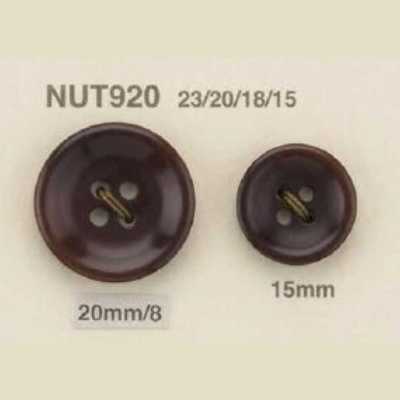 NUT920 Bottone a 4 fori in noce