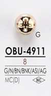 OBU4911 Bottone in metallo con motivo a vite
