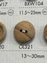 OL321 Bottone A 2 Fori In Legno Di Materiale Naturale[Pulsante] DAIYA BUTTON(DAIYA BUTTON) Sottofoto