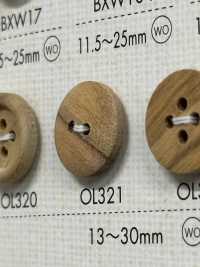 OL321 Bottone A 2 Fori In Legno Di Materiale Naturale[Pulsante] DAIYA BUTTON(DAIYA BUTTON) Sottofoto