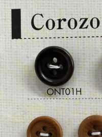 ONT01H Bottone A 4 Fori Dado Corozo In Materiale Naturale[Pulsante] DAIYA BUTTON(DAIYA BUTTON) Sottofoto