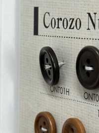 ONT01H Bottone A 4 Fori Dado Corozo In Materiale Naturale[Pulsante] DAIYA BUTTON(DAIYA BUTTON) Sottofoto