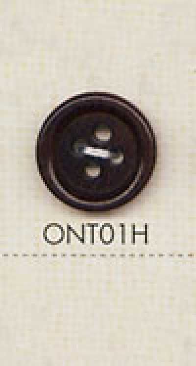 ONT01H Bottone in corozo naturale a 4 fori