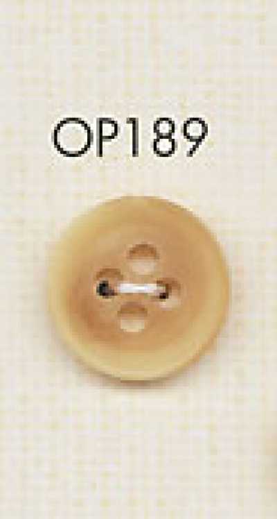 OP189 Elegante bottone in poliestere stile corno di bufalo a 4 fori