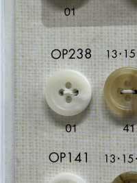 OP238 Bottone In Poliestere Opaco A 4 Fori Simile A Bufalo[Pulsante] DAIYA BUTTON(DAIYA BUTTON) Sottofoto