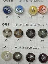 OP81 Bottone In Poliestere A 4 Fori Tartarugato Colorato[Pulsante] DAIYA BUTTON(DAIYA BUTTON) Sottofoto