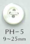 PH5 Bottone in madreperla con bordo a 4 fori