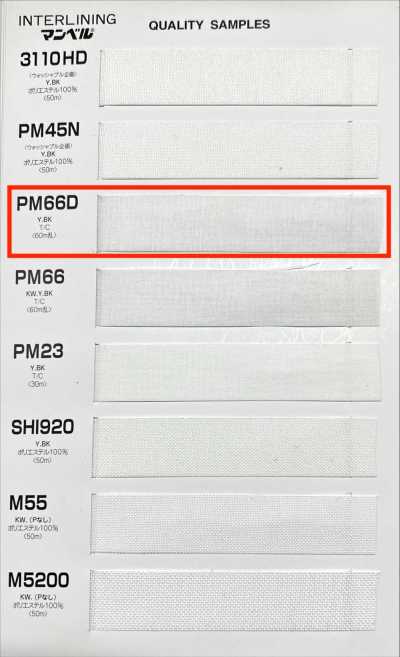 PM66D Serie Inberu Teletta termoadesiva (nastro), tipo medio morbido
