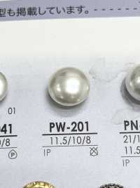 PW201 Forma Rasata A Forma Di Piede Quadrato Con Bottoni Tono Perla[Pulsante] IRIS Sottofoto
