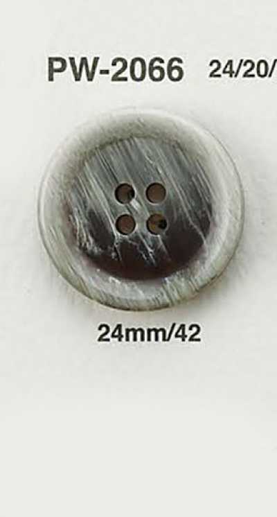 PW2066 Bottone piatto effetto corno