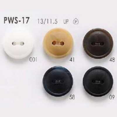 PWS17 Bottone in resina poliestere a 2 fori