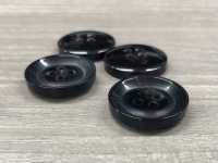 REAL-A Bottone In Corno A 4 Fori Per Giacca Lucida Buffalo[Pulsante] Koutoku Button Sottofoto