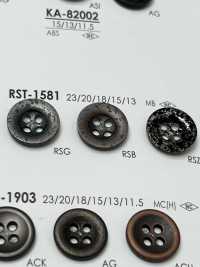 RST1581 Bottone In Metallo A 4 Fori Per Giacche E Abiti[Pulsante] IRIS Sottofoto