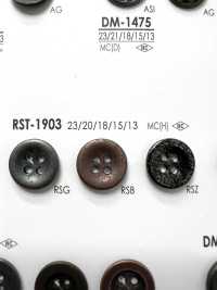 RST1903 Bottone In Metallo A 4 Fori Per Giacche E Abiti[Pulsante] IRIS Sottofoto