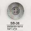 SB36 Bottone a 4 fori in madreperla nera