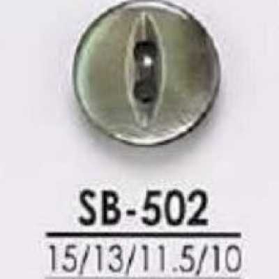 SB502 Bottone a due fori in conchiglia di madreperla nera