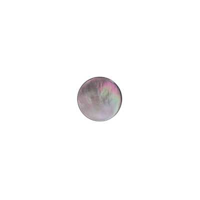 SB508 Bottone con gambo ad anello circolare in madreperla nera