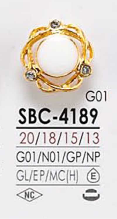 SBC4189 Bottone in metallo da tingere