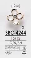 SBC4244 Motivo Floreale Per Tingere Bottoni In Metallo