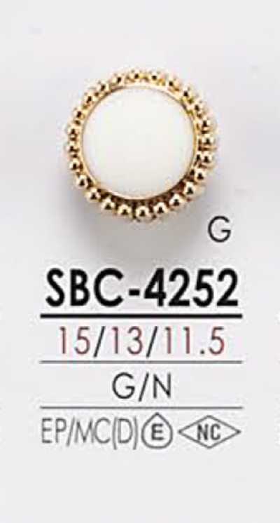 SBC4252 Bottone metallico da tingere