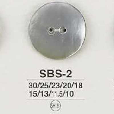 SBS2 Bottone a 2 fori in conchiglia di madreperla nera