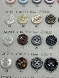 SC203 PULSANTI DAIYA Resistenti Agli Urti HYPER DURABLE &quot;&quot; Pulsante Serie Shell Like Poliestere  DAIYA BUTTON(DAIYA BUTTON) Sottofoto