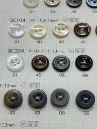 SC205 PULSANTI DAIYA Resistenti Agli Urti HYPER DURABLE &quot;&quot; Pulsante Serie Shell Like Poliestere  DAIYA BUTTON Sottofoto