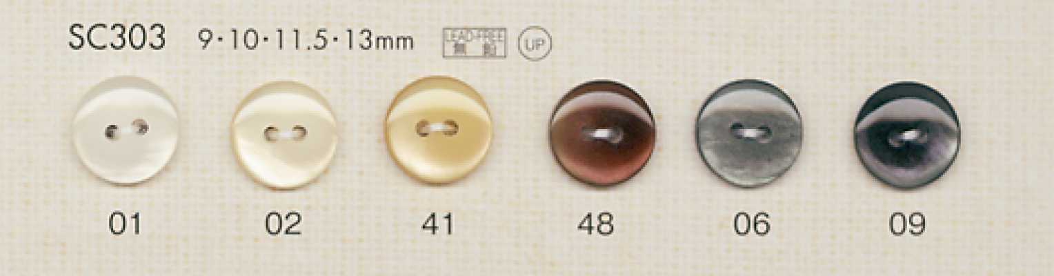 SC303 DAIYA BUTTONS Bottone in poliestere effetto madreperla